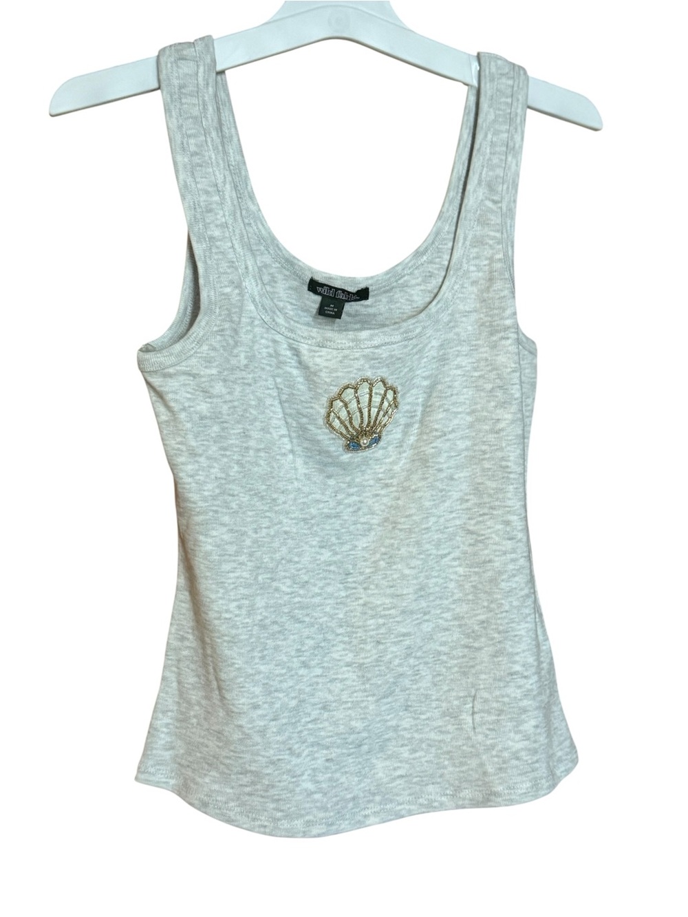 Wild Fable Beaded Seashell Tank Top NWT - Picture 5 of 13